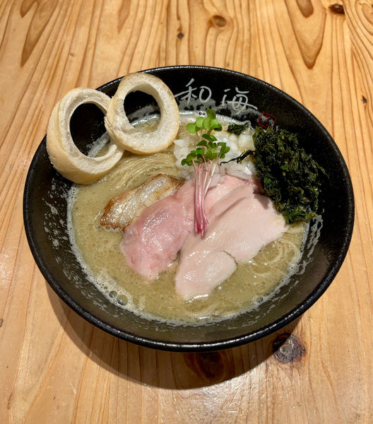 「極　牡蠣らーめん（1100円）限定」@らーめん専門 和海 なんば店の写真