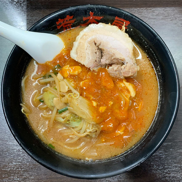 「味噌麻婆麺 チャーシュー」@元祖旨辛系タンメン 荒木屋の写真