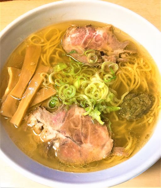 「塩ラーメン＋青唐辛子」@元祖一条流がんこ 西早稲田店の写真