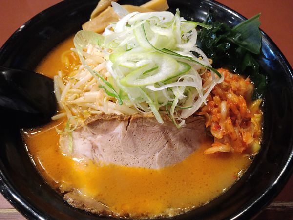 「キムチらーめん 大盛」@北海道らーめん ひむろ 亀戸店の写真