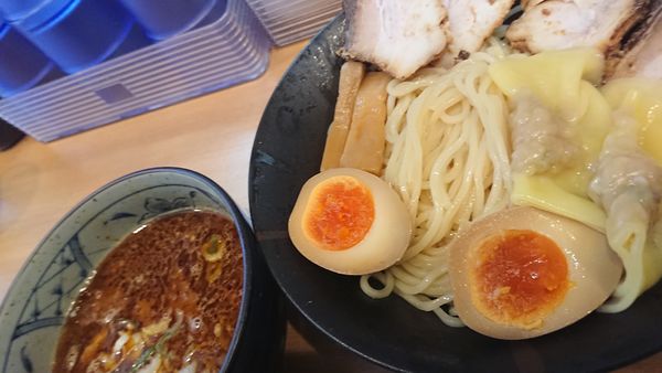 「特製醤油つけ麺」@焦がしネギらーめん 葱次郎 大宮東口店の写真