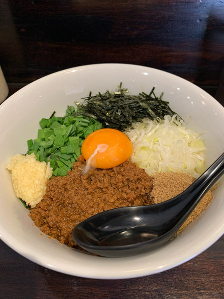 「台湾まぜそばZ ニンニクあり」@自家製麺ほうきぼし 神田店の写真