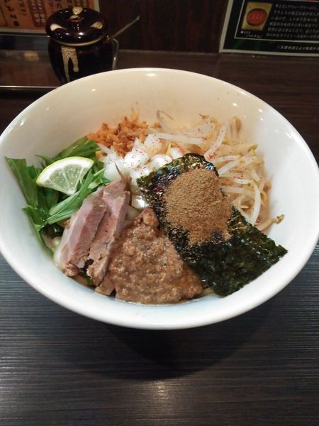 「まぜそば」@麺座でん カツシカン!の写真