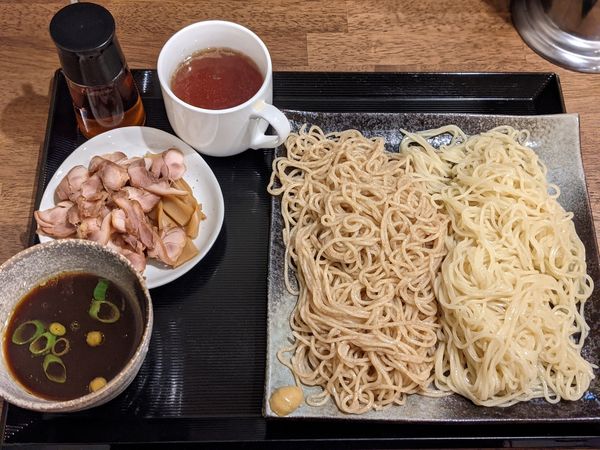 「つけそば得盛ハーフ＆ハーフ」@中華そば いまいの写真