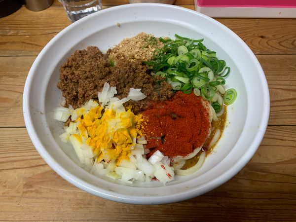 「汁なし担々麺　カレー」@自家製麺 てんかの写真