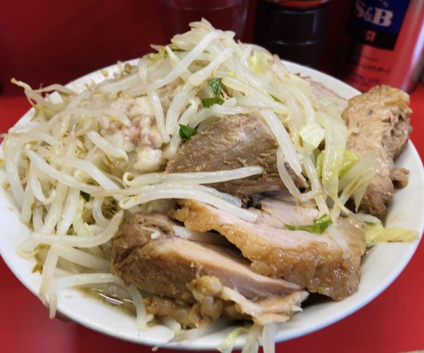 「ぶたラーメン　ヤサイ、ニンニク、アブラ」@ラーメン二郎 三田本店の写真