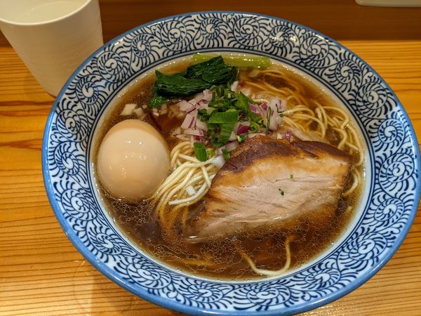 「烏賊煮干し蕎麦+味玉」@麺屋いとうの写真