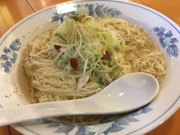 「涼風鶏そば」@揚州商人 北山田店の写真