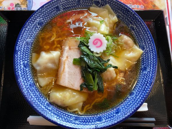 「【開店記念】鶏だし肉雲呑麺500円」@ワンタン屋 今福商店の写真