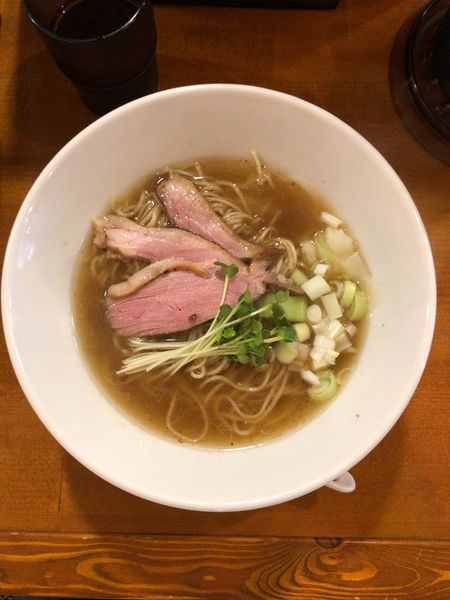 「鴨だし中華そば(麺多め)」@鴨だし中華そば 王鴨の写真