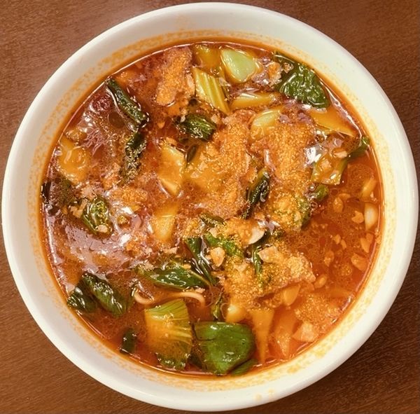 「辛口ガーリックトマトラーメン」@馬鹿旨の写真