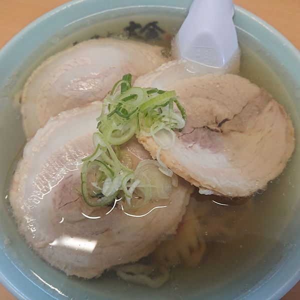 「チャーシューメン755円、餃子3ヶ270円」@らーめん 大金の写真