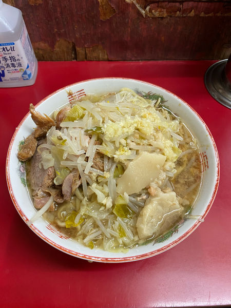 「大ラーメン豚入り」@ラーメン二郎 目黒店の写真