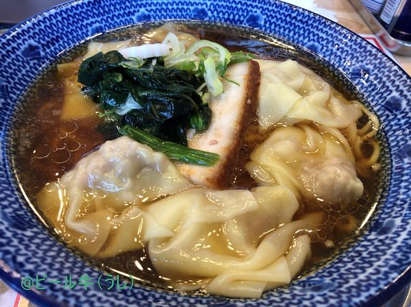 「鶏だし肉雲呑麺(500円　開店サービス価格)」@ワンタン屋 今福商店の写真