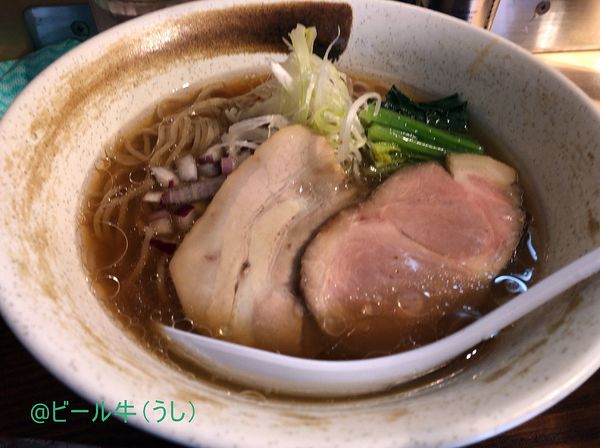 「醤油らぁ麺(880円)」@貝出汁らぁ麺 みぎわの写真