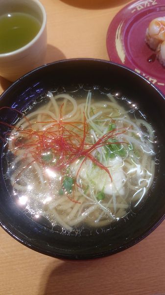 「鯛ダシ塩ラーメン」@スシロー 大森駅前店の写真
