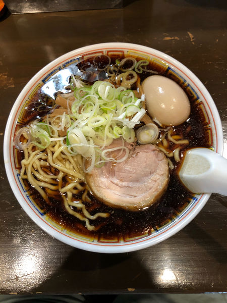 「味玉中華そば　大盛」@丸中華そばの写真