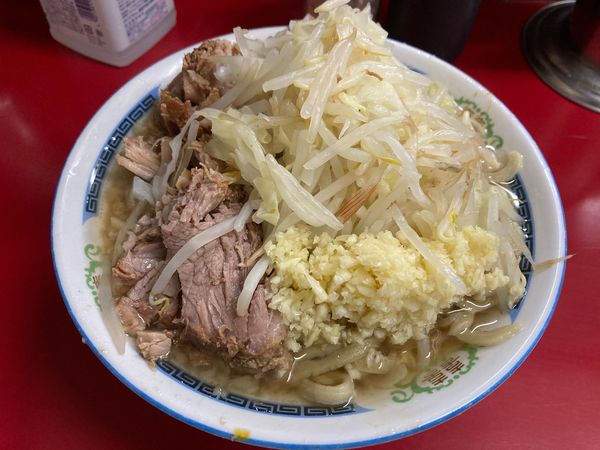 「小ラーメン豚入り」@ラーメン二郎 目黒店の写真