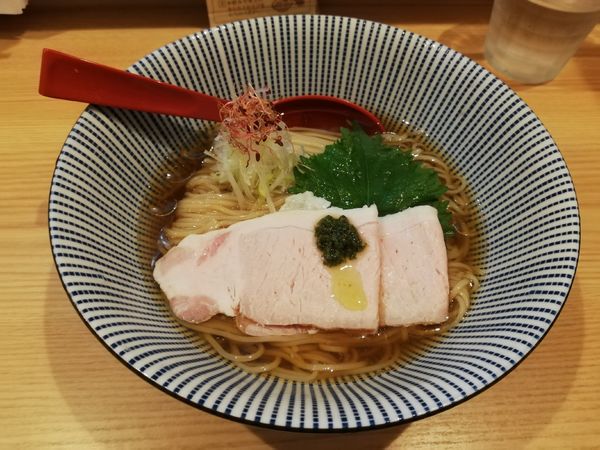 「焼きあごの 冷しとろみそば」@焼きあご塩らー麺 たかはし 恵比寿店の写真