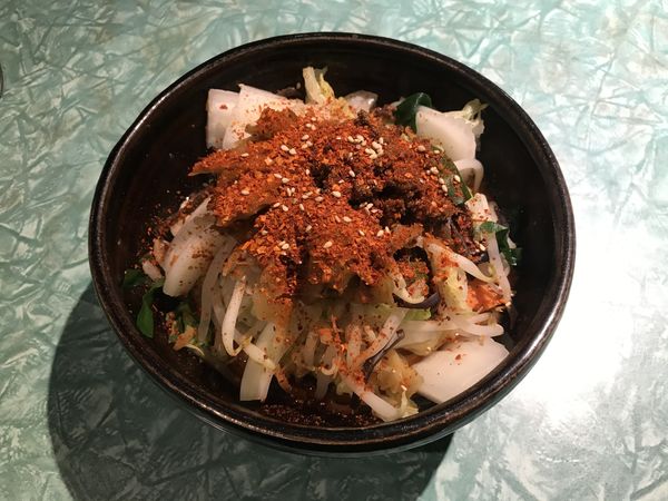 「汁なし坦々麺750円+税」@担々麺 麻婆豆腐 ハヤフネの写真