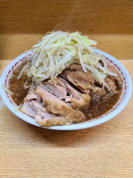 「小豚Wラーメン」@ラーメン二郎 環七新新代田店の写真