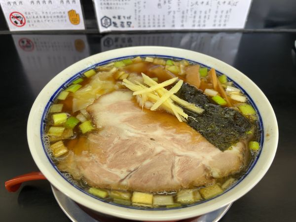 「ワンタン麺」@中華そば 亀喜屋の写真