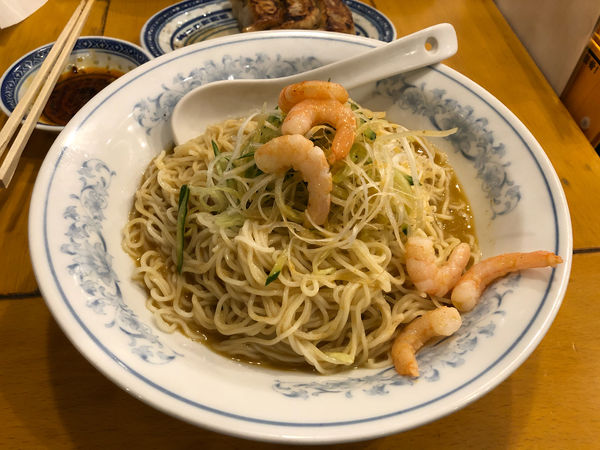 「黄金雲丹冷し麺 + 大盛り」@中国ラーメン 揚州商人 昭島モリタウン店の写真