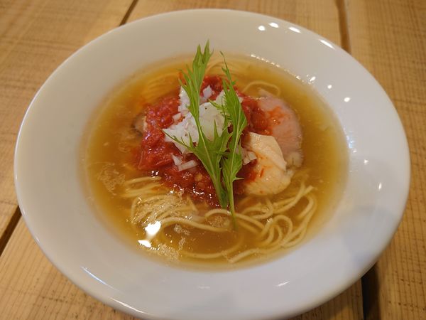 「【限定】 Chiba流TOMATOらぁ麺900円」@The Noodles & Saloon Kiriyaの写真