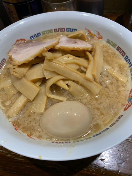 「メンマラーメン　ライス」@ホープ軒 環七丸山店の写真