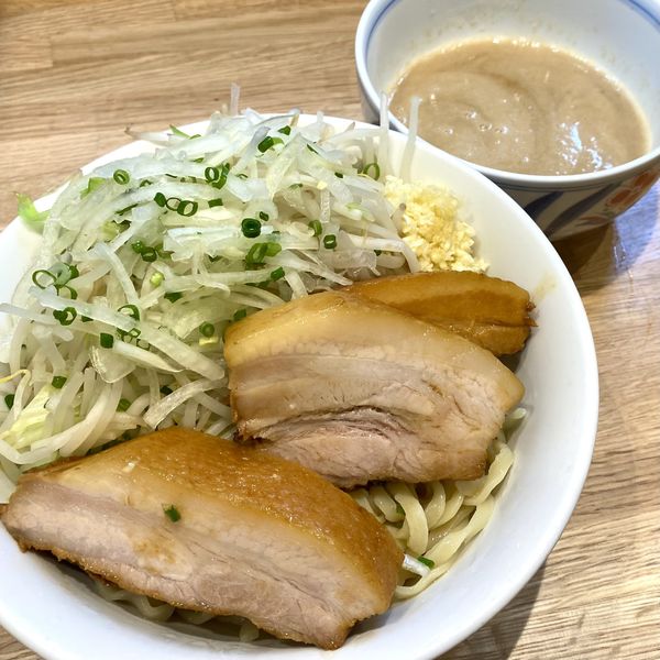 「豚つけ麺（にんにく・あぶら・シロ）＋豚チャーシュー１枚」@(SCLabo)の写真