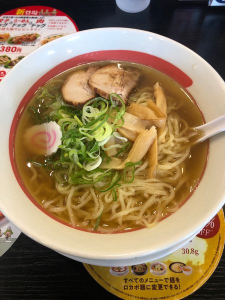 「しじみエキス入り醤油らーめん（大盛）」@幸楽苑 駒ヶ根店の写真