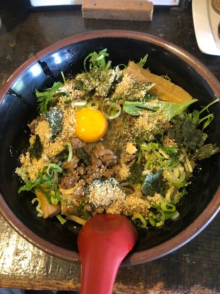 「まぜそば（並盛）」@じゃげな 辰野店の写真