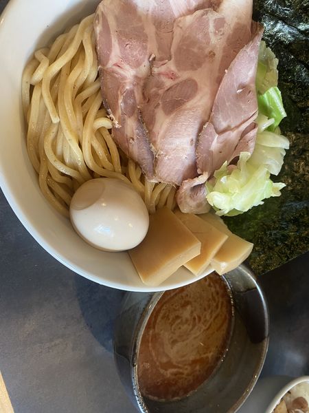 「特製えびつけ麺1100+角煮ご飯350」@つけ麺 GAKUの写真
