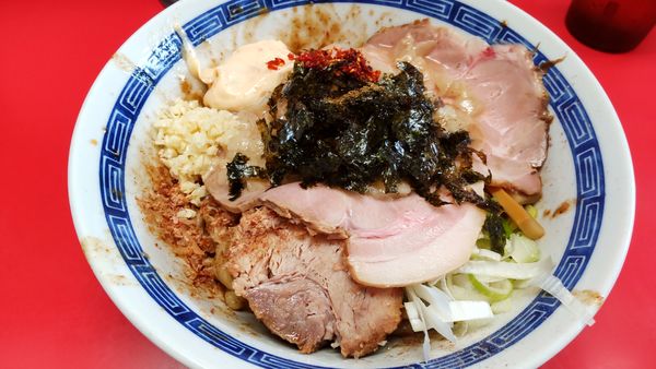 「たれそば870円全ましローストポーク」@ジャンプの写真