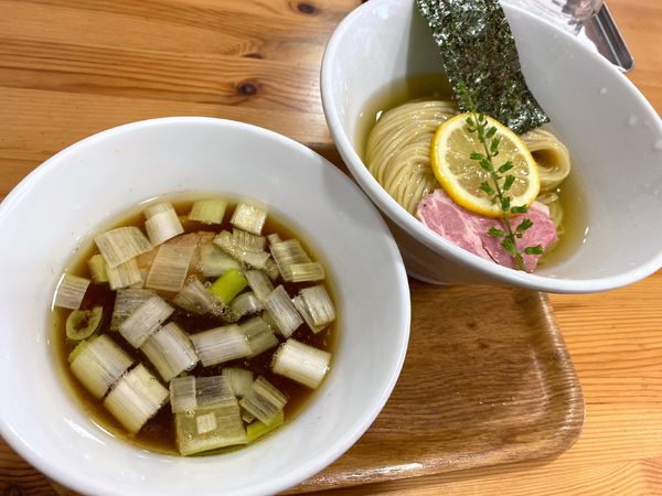 「昆布水醤油つけそば ９００円」@アメノオトの写真