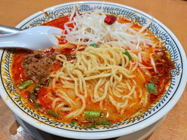 「しびれる辛さの麻辣担々麺 麺硬め」@丸源ラーメン 足利店の写真