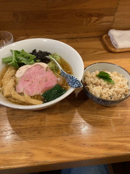 「山椒白醤油 炊き込みご飯」@中華そば きなりの写真