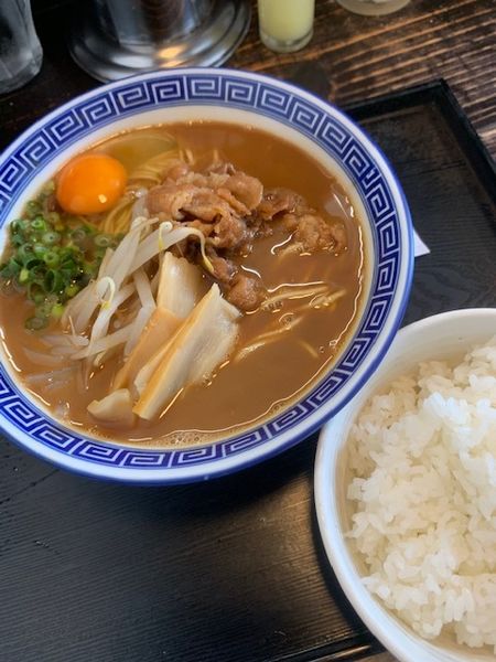 「中華そば 700円　生たまご 50円　ライス100円」@中華そばJACの写真