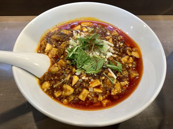 「ホルモン麻婆麺1200円」@麻辣専科 覇王 神田北口店の写真