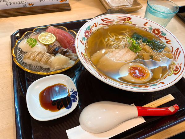 「握り5貫と塩鳥そば」@浦安 幸来の写真