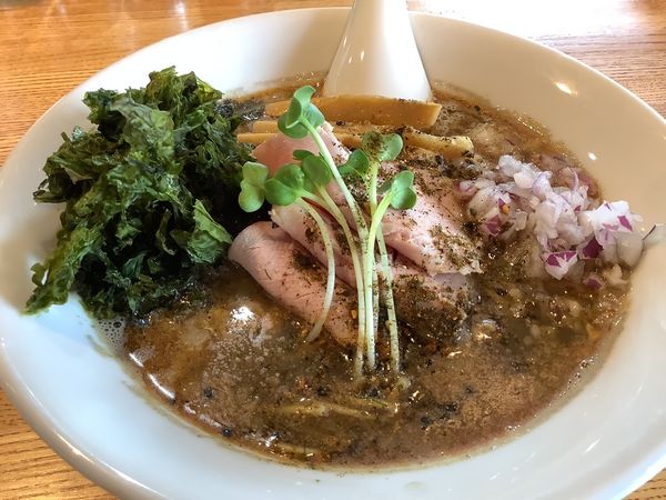 「京七味の煮干しそば　950円」@麺屋 日出次 焼津店の写真