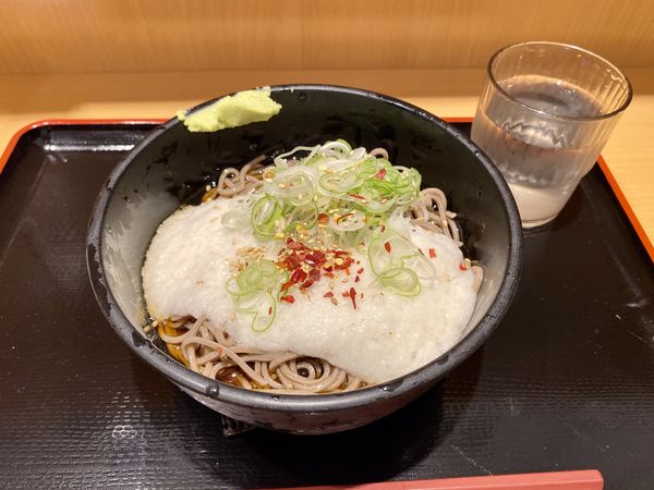 「冷やしとろろそば390円」@よもだそば 新宿西口店の写真