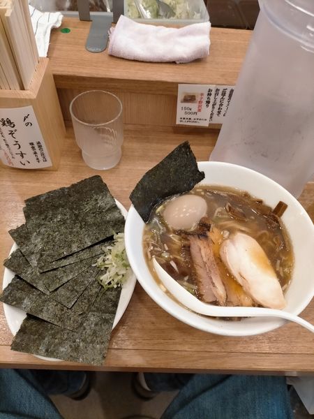 「中華そば 味玉 のりトッピング」@下町中華そば すずめ食堂の写真
