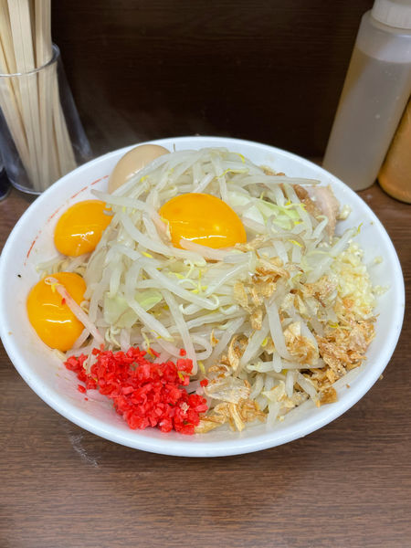 「小ラーメン(汁無し)」@ラーメン二郎 横浜関内店の写真