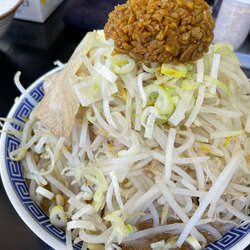 ラーメンカツオ　野菜多め脂多めニンニク多め