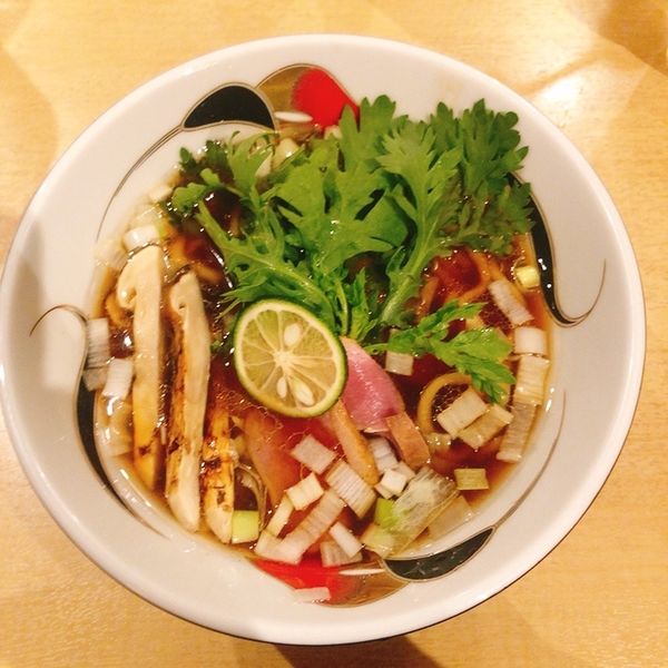 「【限定】鴨と松茸の醤油そば　1800円」@饗 くろ㐂の写真