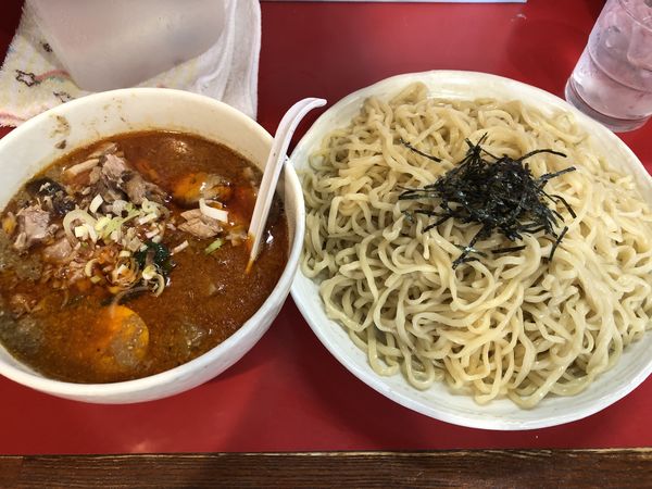 「坦々つけ麺（特盛り460g）＋チャーシュー切り落とし」@桃天花の写真