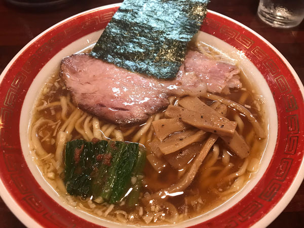 「ラーメン平打ち麺」@麺処 懐やの写真