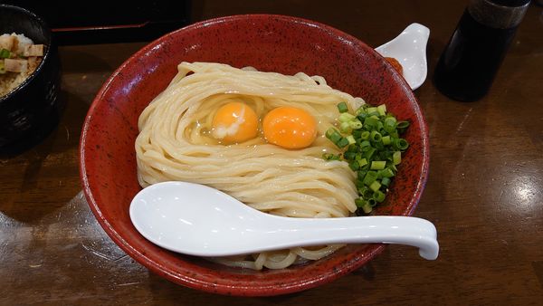 「【限定】TKM（大盛） 800円+チャーシューご飯 300円」@自家製多加水極太麺 ISAMIの写真