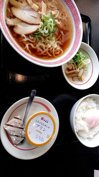 「中華そばクラシック朝定食(500円税込)」@幸楽苑 パワーモール前橋みなみ店の写真